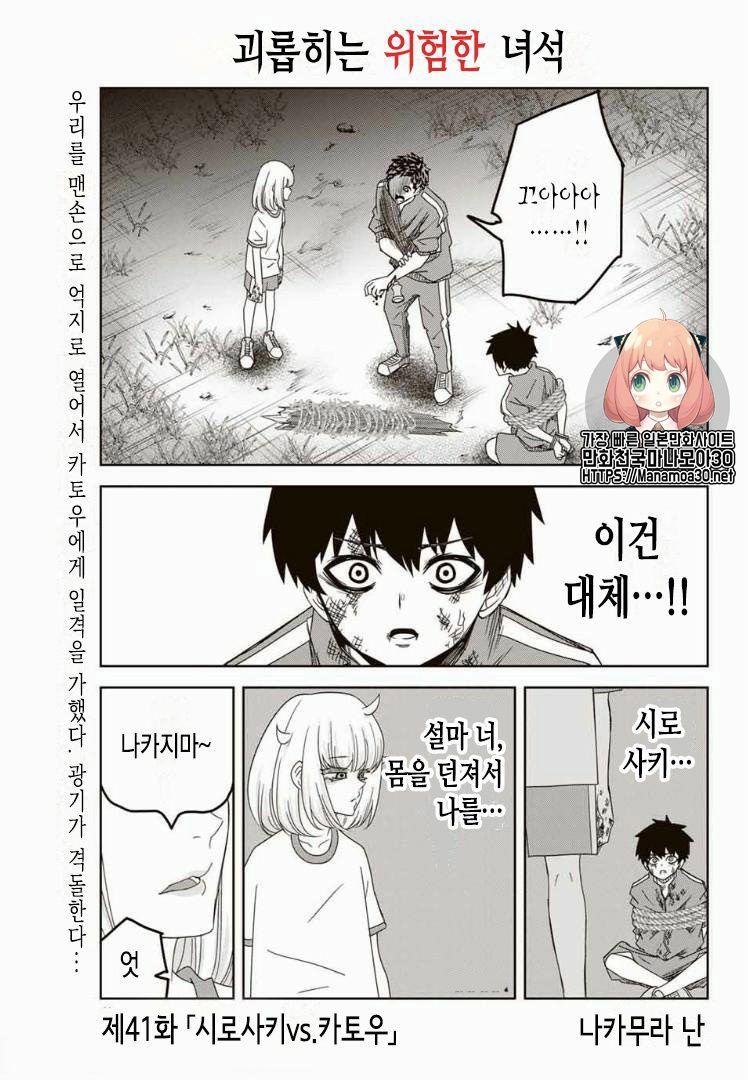 괴롭히는 위험한 녀석41화